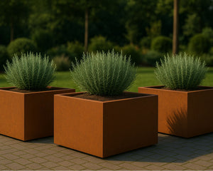 Vierkante plantenbak