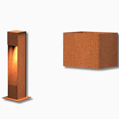 Cortenstaal buitenlampen