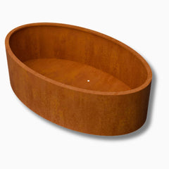 Cortenstaal plantenbak ovaal