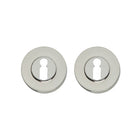 Intersteel Rosette keyhole round, concealed solid nickel