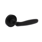 Intersteel Door handle Bjorn on rosette ø52x10 mm matt black