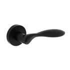 Intersteel Door handle George on rosette ø52x10mm matt black