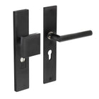 Intersteel Security fitting core pull protection profile cylinder hole rectangular matt black 55 mm front door fitting