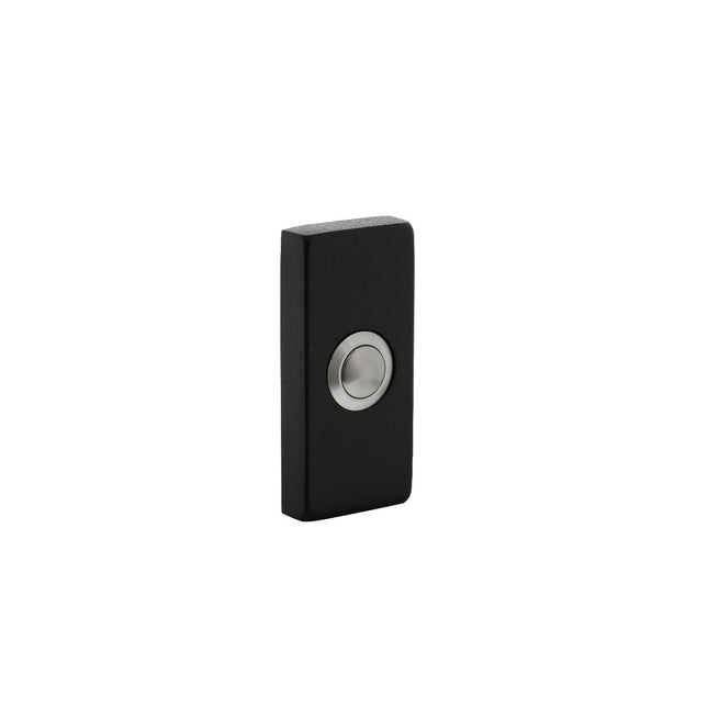 Intersteel Doorbell rectangular 65x30x10 mm concealed stainless steel / black