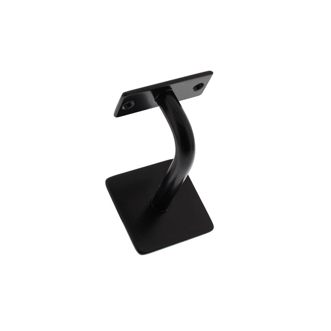 Intersteel Handrail holder curved square flat saddle black