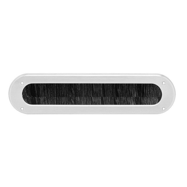 Intersteel draft excluder oval brushed stainless steel