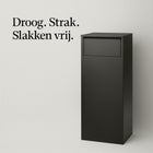 Premium Slakken- en waterdichte pakketbrievenbus mat zwart