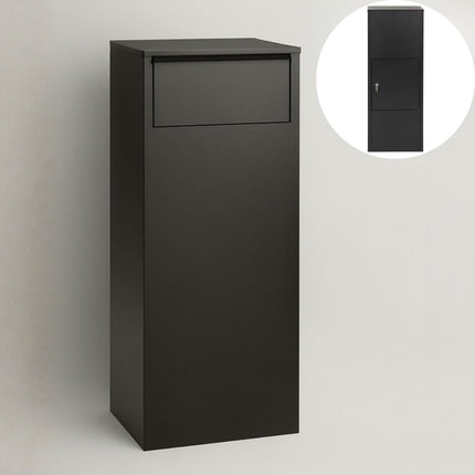 Premium Slakken- en waterdichte pakketbrievenbus mat zwart