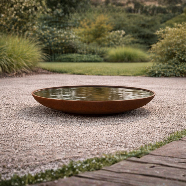 Waba Water bowl Corten steel 100x21 cm