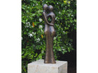 Bronzen beeld Abstract liefdespaar 80 cm 77x18x13cm