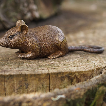 Bronze statue Mouse 4x4x13cm