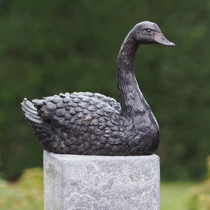 Bronze statue Swan 16x9x22cm