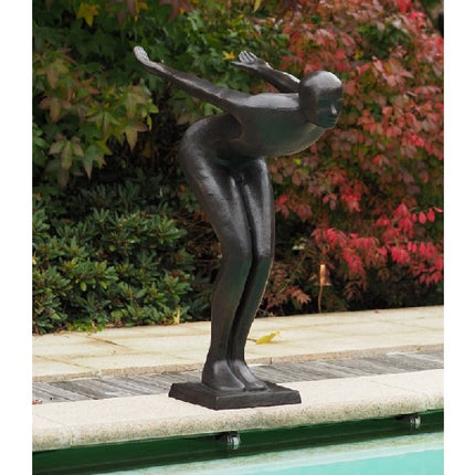 Bronzen beeld Zwemmer Frederick 113x44x68cm