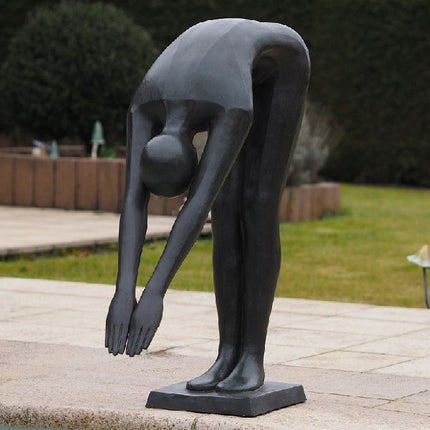 Bronzen beeld Zwemmer Christophe 90x30x50cm