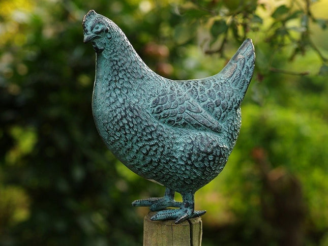 Bronzen beeld Hen 20x10x19cm