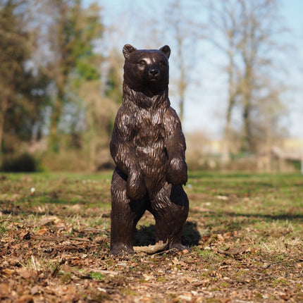 Bronzen beeld Beren welp 91x33x40cm