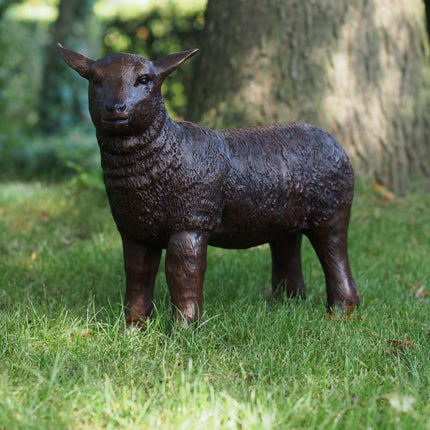 Bronzen beeld Lammetje 45x19x50cm