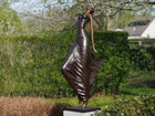 Bronzen beeld Moderne vrouw 160x35x65cm 45kg