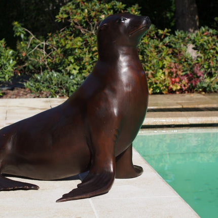 Bronzen beeld Zeeleeuw 78x90x95cm 28kg