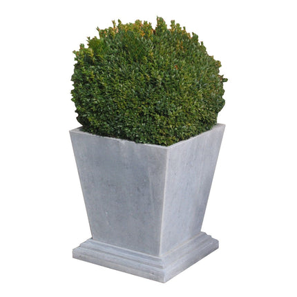 Conische arduinen plantenbak met voet 50x35x55 cm