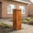 Cortenstaal Brievenbus GB025 Achtertuitname