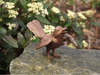 Bronzen beeld Vogel met gespreide vleugels 8x6x11cm