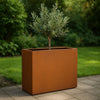 Geroba Artesa cortenstalen plantenbak rechthoek 90x30x80cm 37kg