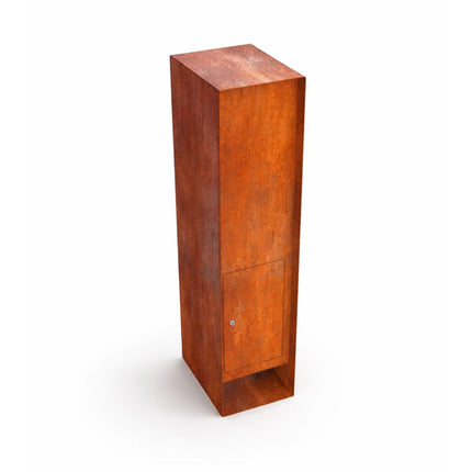 Cortenstaal Pakketbrievenbus GB001 Achtertuitname