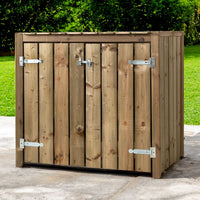 Kliko Ombouw 2x 240 liter 133,5x87,5x119cm Geïmpregneerd hout