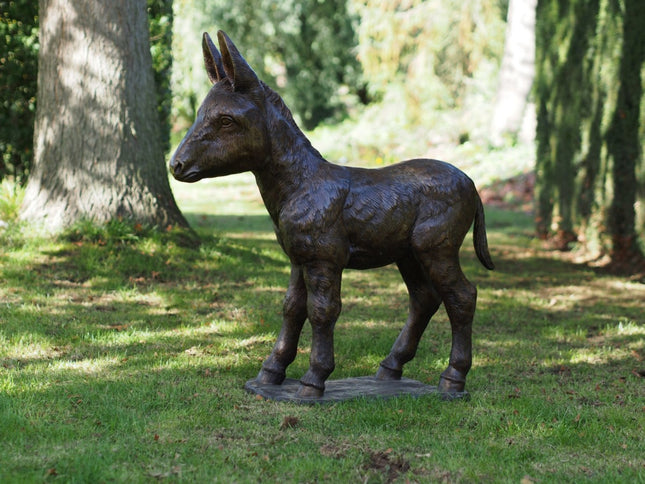 Bronzen beeld Ezel veulen 93x30x90cm 29kg