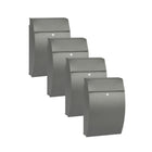 Practo Garden Brievenbussen Vancouver mat grijs | Set van 4 stuks