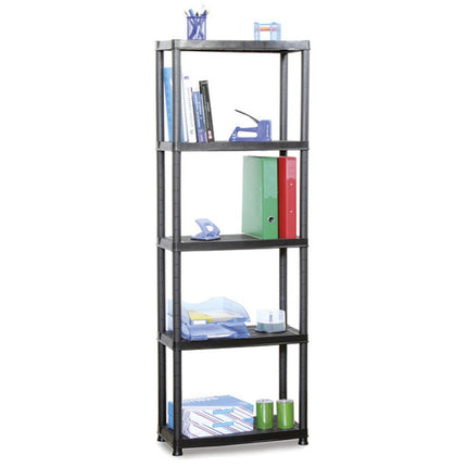 Practo Kunststof opbergrek 172x61x31 cm – 5 legborden