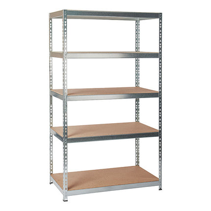 Practo Metalen opbergrek 180x105x56 cm – 5 legborden – Galva