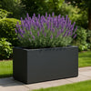 Polyester plantenbak 100x50x50 cm - Zwartgrijs (RAL 7021)
