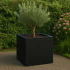 Polyester plantenbak 80x80x80 cm - Gitzwart (RAL 9005)