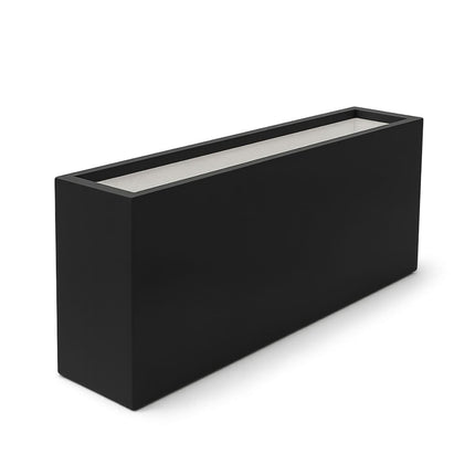 Polyester plantenbak 150x25x80 cm - Gitzwart (RAL 9005)