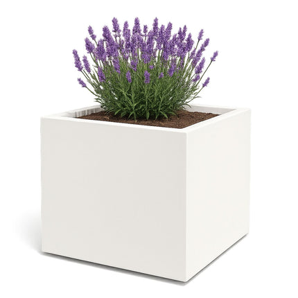 Polyester plantenbak 160x160x160 cm - Zuiver Wit (RAL 9010)