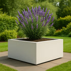 Polyester plantenbak 80x80x40 cm - Zuiver Wit (RAL 9010)