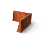 Geroba Keerwand Fronta Cortenstaal binnenhoek  100x20x75 cm