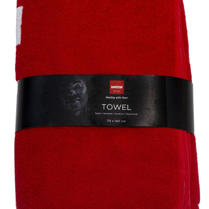 Tuindeco Handdoek Harvia 70x140cm rood