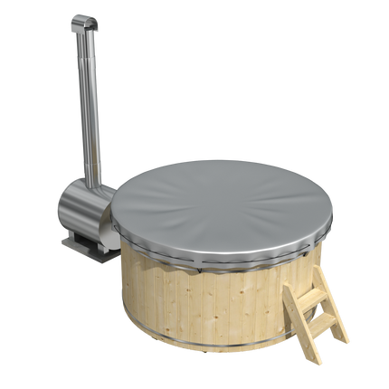 Tuindeco Hottub met externe RVS kachel ø200 cm onbehandeld vuren