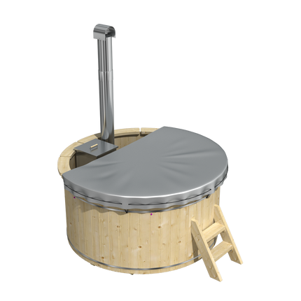 Tuindeco Hottub met interne RVS kachel ø200 cm onbehandeld vuren