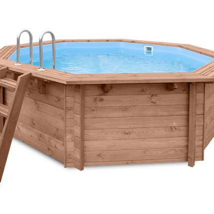 Tuindeco Luxe houten zwembad Cabana Beach 434 x 401 x 116 cm