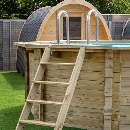 Tuindeco Luxe houten zwembad Kokomo Beach 560 x 517 x 129 cm