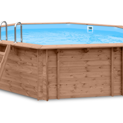 Tuindeco Luxe houten zwembad Kokomo Beach 560 x 517 x 129 cm