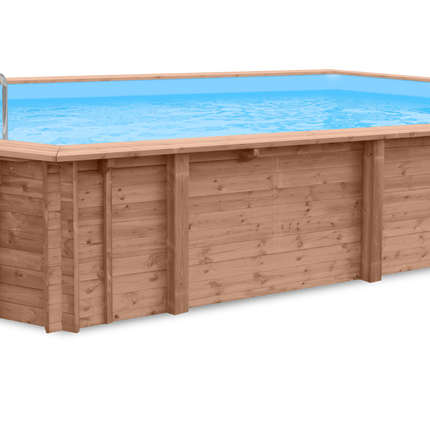 Tuindeco Luxe houten zwembad Playa Porto Marie 727 x 396 x 138 cm