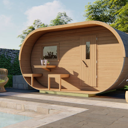 Tuindeco Sauna Oval | 38 mm | onbehandeld