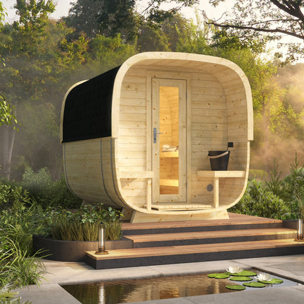Tuindeco Sauna cube Rovaniemi 280 cm | 38 mm | onbehandeld
