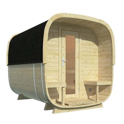 Tuindeco Sauna cube Rovaniemi 280 cm | 38 mm | onbehandeld