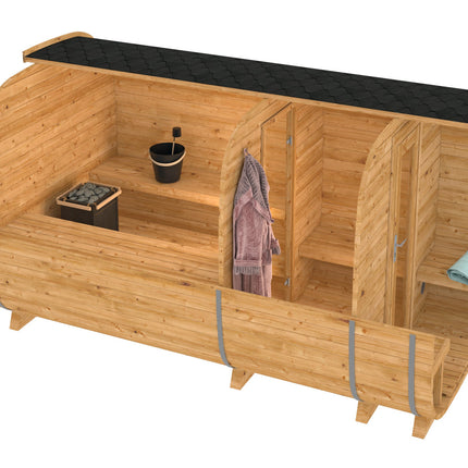 Tuindeco Sauna cube Rovaniemi 390 cm | 42 mm | Thermowood